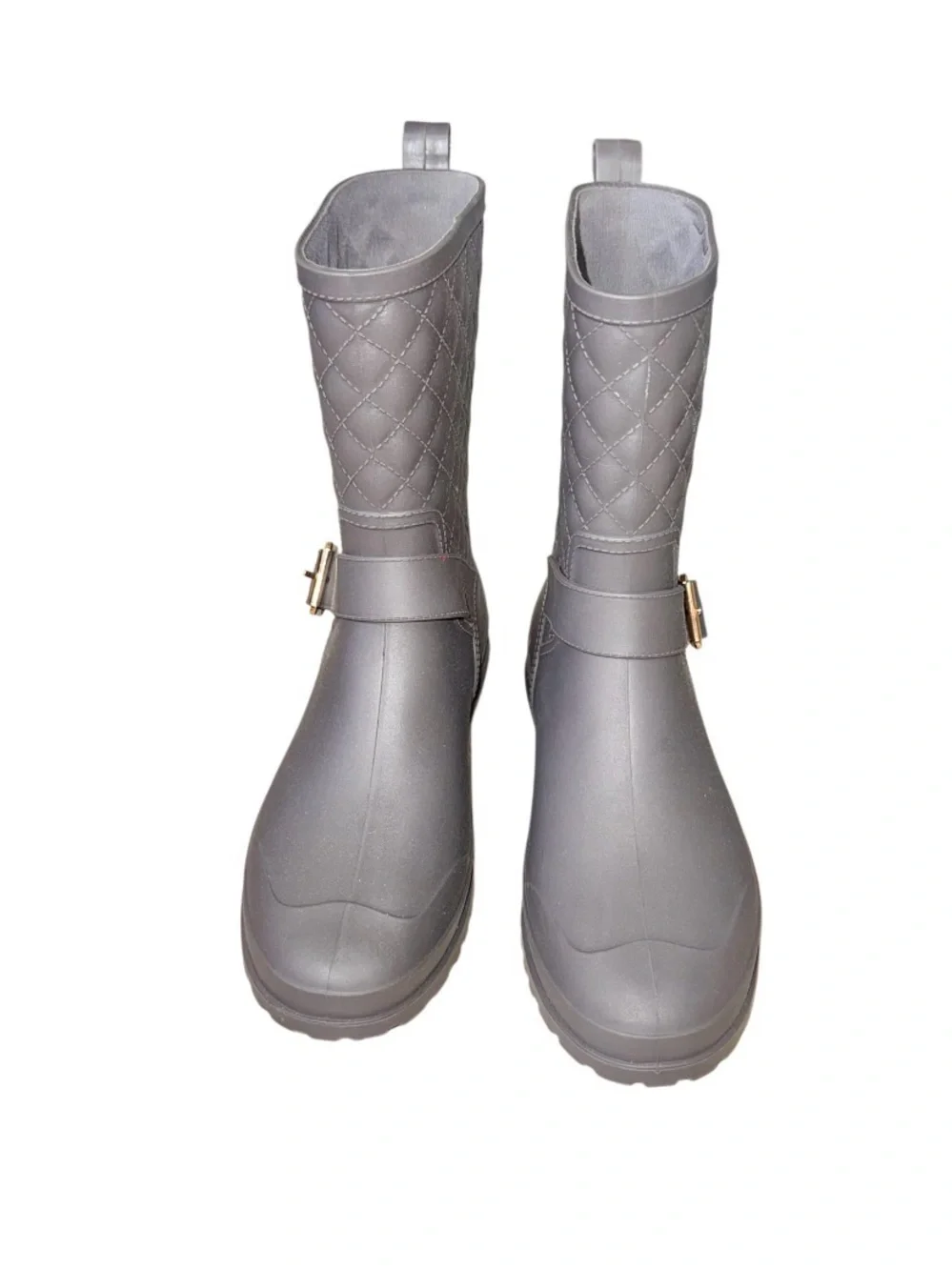 CAPELLI New York gray Quilt Mid-Calf RAIN BOOTS Women’s Wellies shoes size 7